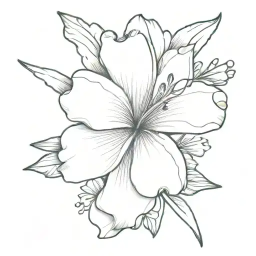 jasmine of the cape freesia  tattoo design idea
