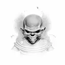 weird kid tattoo design idea