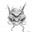 weird kid tattoo design idea