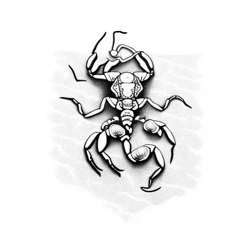 Scorpion holding a playboy magazine tattoo design idea