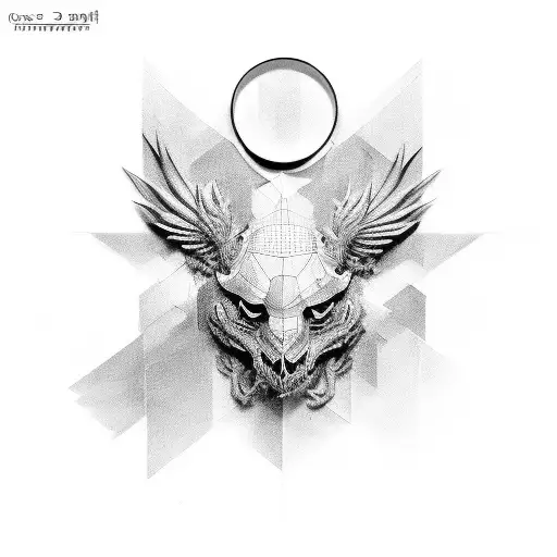 cross 3D tattoo design idea