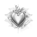 Crying Heart tattoo design idea