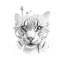 train tracks tattoo design idea