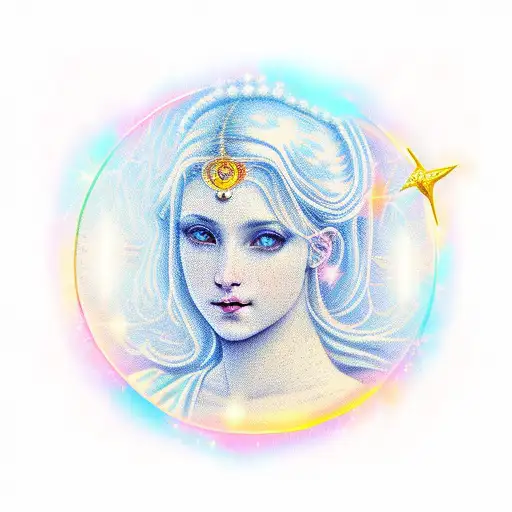 virgin maiden astrology virgo tattoo design idea