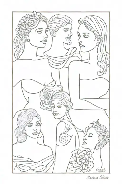Molly, Michael, Isabelle tattoo design idea