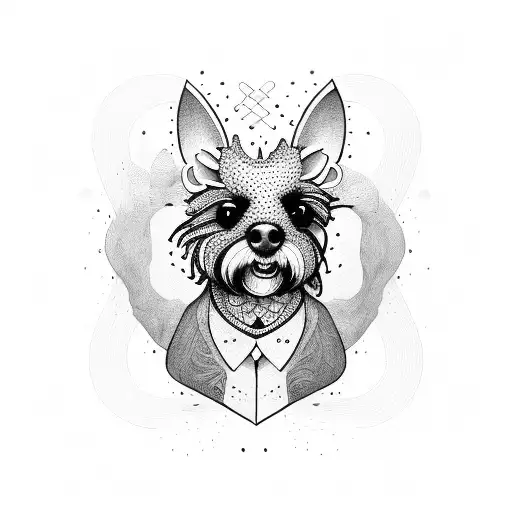 cockapoo tattoo design idea