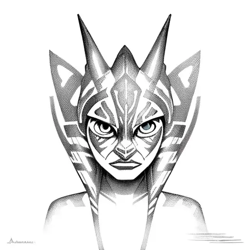 Ahsoka Tano tattoo design idea