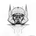 Darth Vader and Ahsoka Tano tattoo design idea