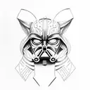 Darth Vader and Ahsoka Tano tattoo design idea