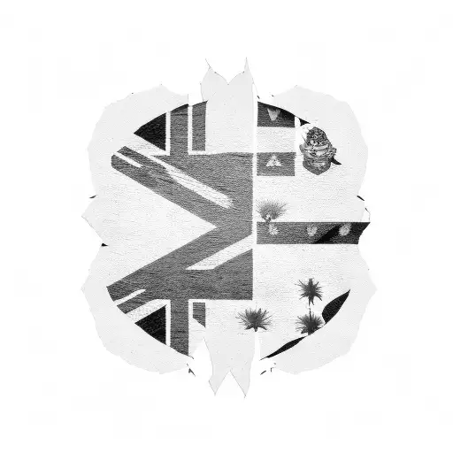 south africa flag new zealand flag tattoo design idea