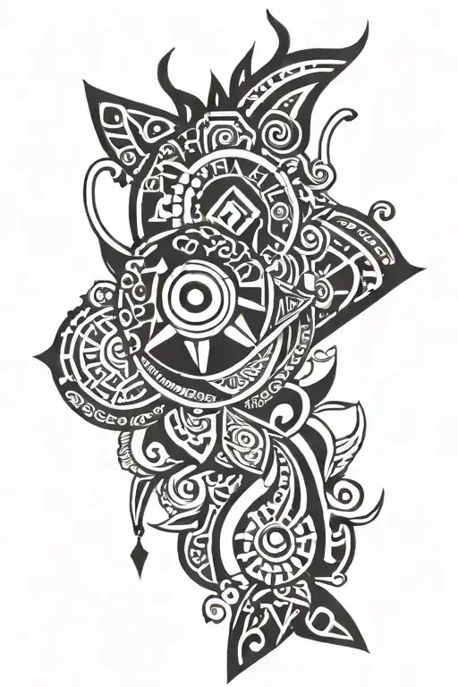 filipino tribal tattoo design mixed with polish tattoo design tattoo design idea