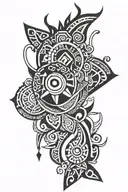 filipino tribal tattoo design mixed with polish tattoo design tattoo design idea