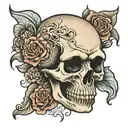 hand skull tattoo tattoo design idea