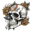 hand skull tattoo tattoo design idea