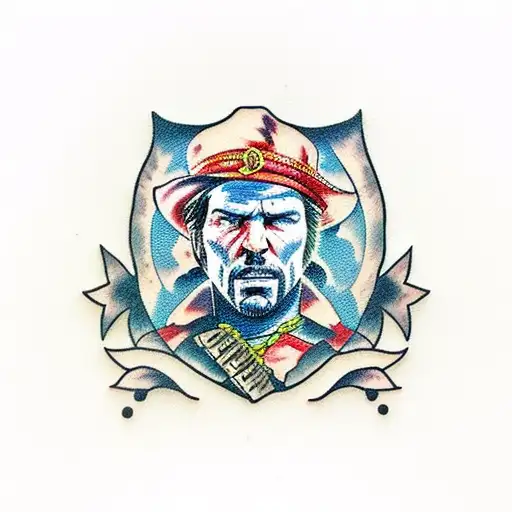 red dead redemption tattoo design idea