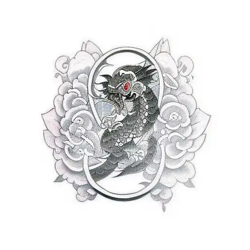 anime symbol tattoo design idea