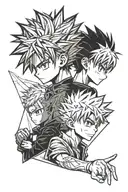 gon freecss and killua zoldyck tattoo design idea
