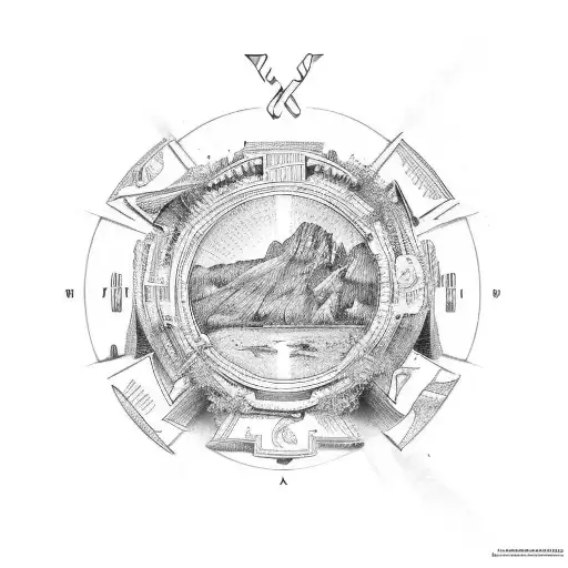 greek atlas tattoo design idea