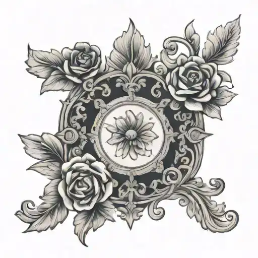 bridgerton renaissance style tattoo design idea