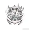 Fire with text saying Imperious Flex tattoo design idea