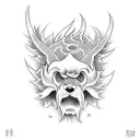 Fire with text saying Imperious Flex tattoo design idea