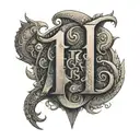 Chicano letters that say RICH tattoo design idea