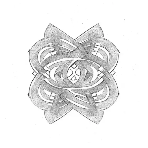 infinity symbol tattoo design idea