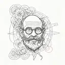 allen ginsberg inspired tattoo incorporating elements tattoo design idea