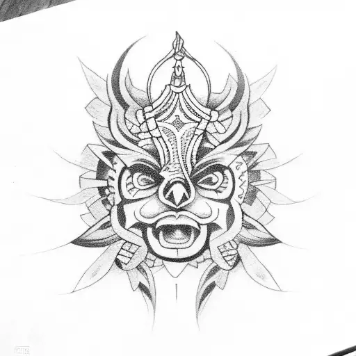 Colombian indigenous iconography  tattoo design idea