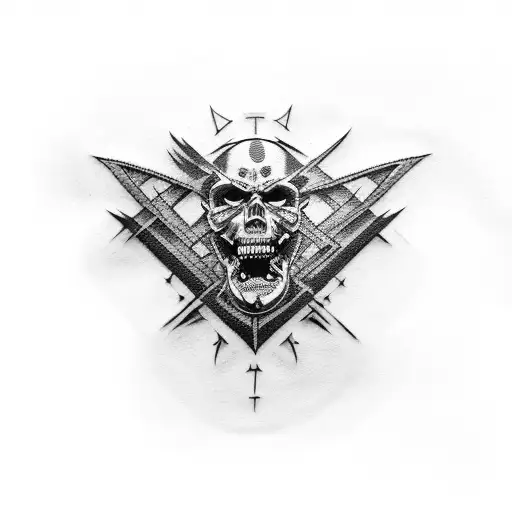 metallica skull logo tattoo