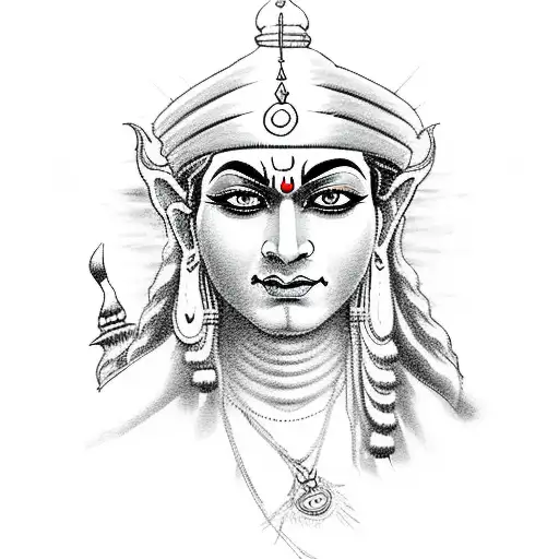 mahadev tattoo design idea