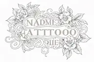 name and date tattoo tattoo design idea