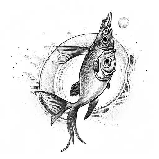 fish, hunting, outdoors, camping, god tattoo design idea