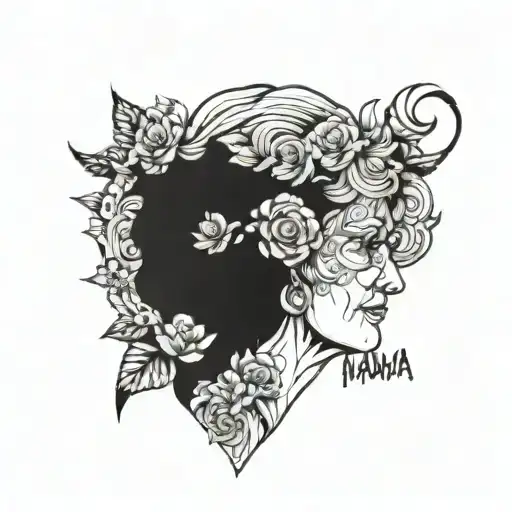 grandma known as "mama" tattoo design idea