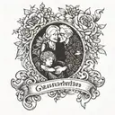 grandparents memories tattoo design idea
