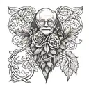 grandparents memories tattoo design idea