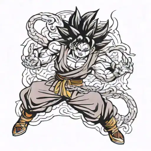 goku black tattoo design idea