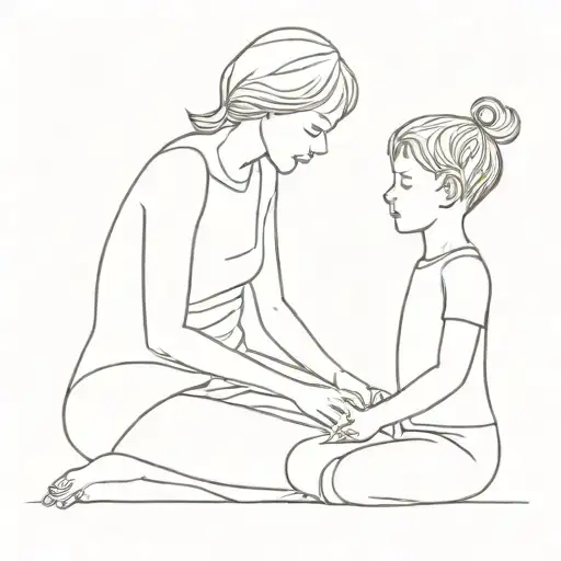 matching mother and son tattoo tattoo design idea