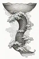 wave, Lines,  tattoo design idea