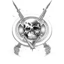script "Death before Dishonor" tattoo design idea