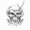 script "Death before Dishonor" tattoo design idea
