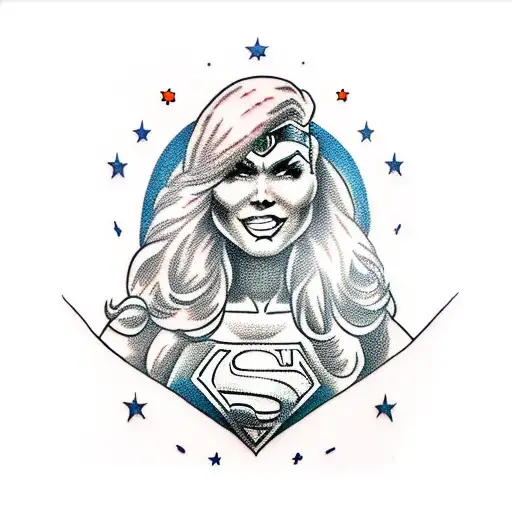 superwoman on wheelchir tattoo design idea