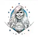 superwoman on wheelchir tattoo design idea