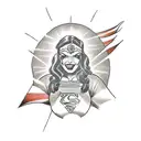 superwoman on wheelchir tattoo design idea