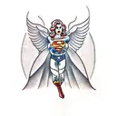 superwoman on wheelchir tattoo design idea