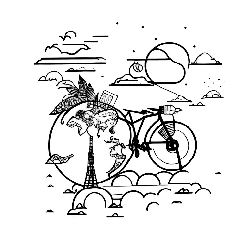 long distance relationship  tattoo design idea