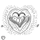 blue heart with the date 5/29 for a couple in a long distance relationship tattoo design idea
