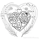 blue heart with the date 5/29 for a couple in a long distance relationship tattoo design idea
