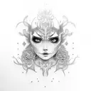 lash extensions tattoo design idea