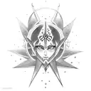 code geass symbol outline small tattoo design idea